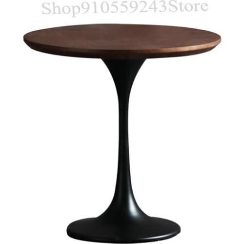 Now Simple Nordic Solid Wood Side Table Home Restaurant Sofa Corner Table Tea Shop Leisure Negotiation Round Coffee Table
