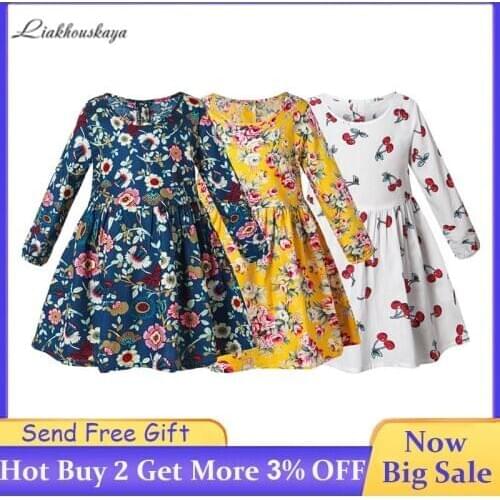 2020 Selling Girls Dresses Spring Toddler Baby Dress Birthday Party Girls Long Sleeve Dress Cute Princess Dress Pageant Dresses