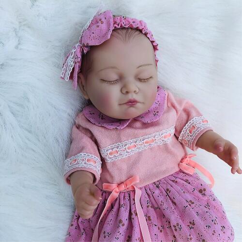 20inch full silicone reborn baby doll detail paint hair newborn babies alive children bathe toy doll bebe reborn girl toys