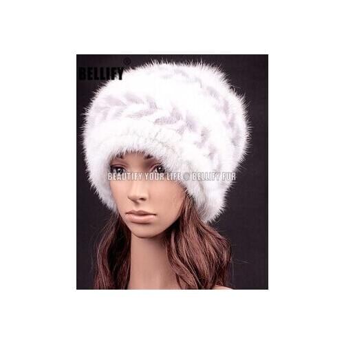 Rex rabbit fur hat cap womens winter pompom caps warm natural fur knitted elastic black gray fox ball female bomber hats girsl