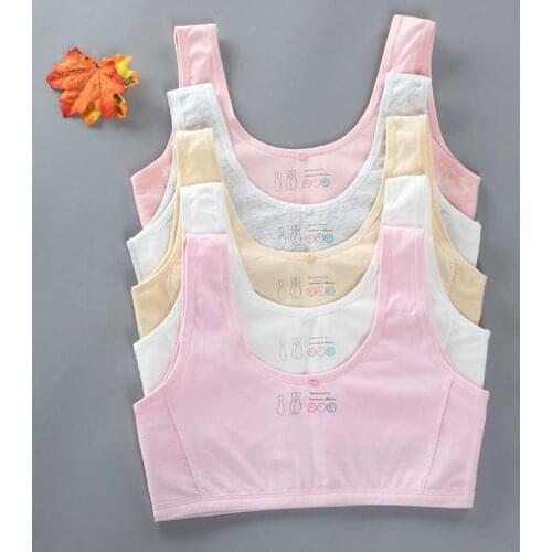 Teen Girl Sports Bra Kids Top Underwear Breathable Young Puberty Training Bra Rackback For 7 8 9 10 11 12 13 14 15 16 years old