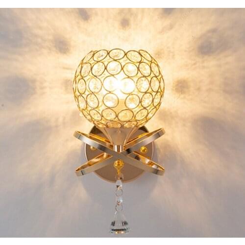Vintage loft blue wall light living room decoration rope led bedroom bedside corridor corridor wall lamp wall lamp