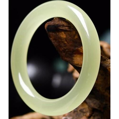Womens Jade Bracelet Fashion Accessories Jadeite Natural Charm Women Men for Hand Carved Round Bangle Lady Jewelry