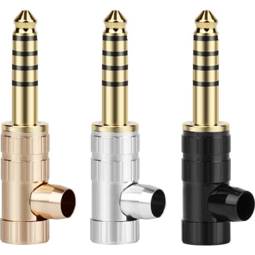 1pc 4.4mm Jack 5 Poles Stereo Headphone Plug For NW-WM1Z/A Player HIFI Earphone Audio Connector Gold-Plated Copper 4.4 MiniJack