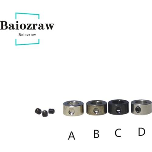 3D Printer Lock Collar T8 Screw Ring Carbon Steel Isolation Column 8x14x7mm Axis Sleeve 1pcs