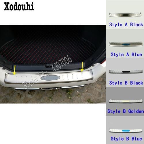 Car Rear Back Bumper Trunk Threshold Door Sill Protect Outer Protector Trim 1pcs For Honda Civic 10th Sedan 2016 2017 2018 2019
