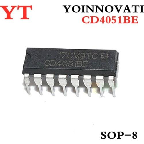 100pcs/lot CD4051BE CD4051 4051 DIP16 IC Best quality