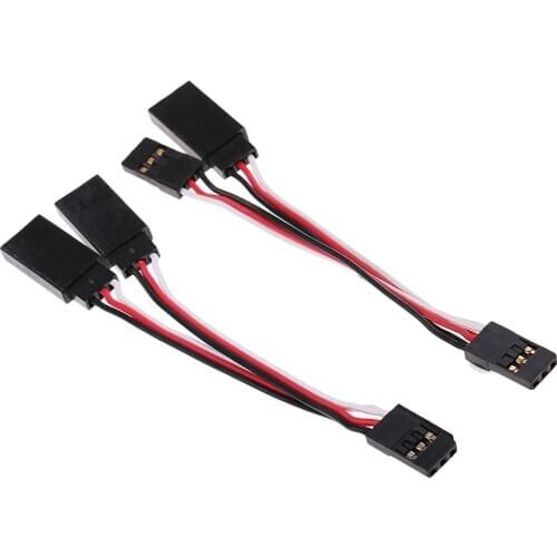 2 in 1 RC Servo Adapter Cable Wire Harness Y-Shape JR 80mm for Futaba