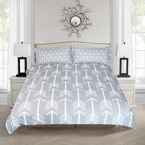 3D Arrows Pattern Duvet Cover High Quality Home Textile Quilt Cover with 2 Pillowcase Fashion Bedding 3 Pcs Set and Sheet