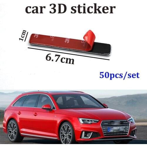50pcs Car Emblem Sticker Auto Abarth Body Sticker Front Hood Badge Rear Boot Label car styling for A5 A6 A7 A8 Q1 Q3 Q5 Q7 TT R8