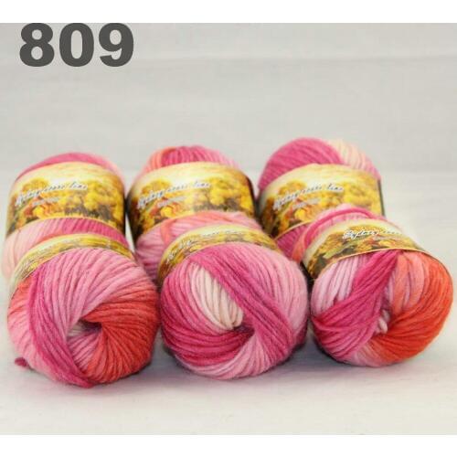 6x50gr Skeins NEW Chunky Hand Coarse Knitting Scores wool yarn 809