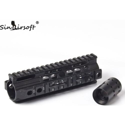 Aluminum Quad Rail 4-weaver/picatinny Rail Carbine Rifle Free Floating 7.25" Handguard QD Swivel Housing For Airsoft AR15 M4/16