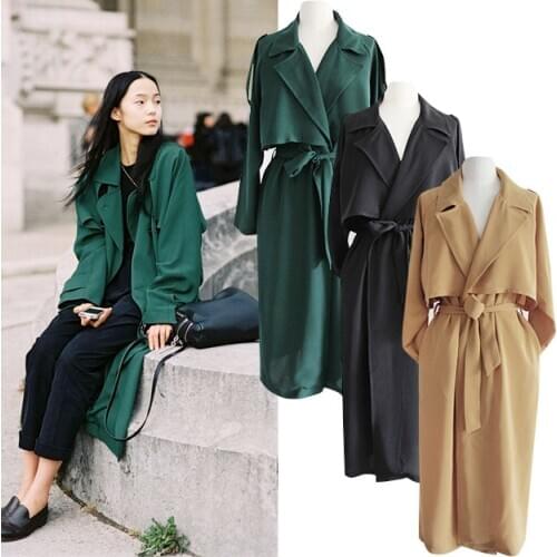 Женские длинные тренчи AreMoMuWha China At AliExpress