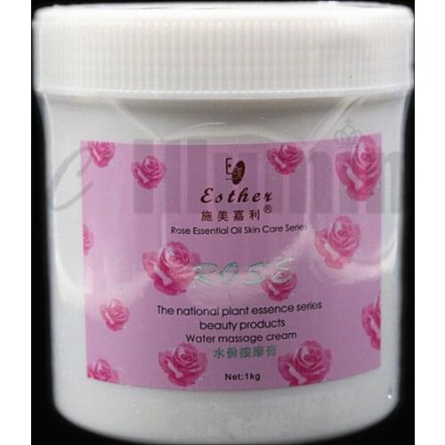 Big Bottle Rose Essence Water Massage Cream Relax Beauty Salon Facial Body Whitening Moisturizing 1000g