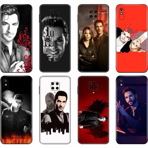 Black tpu Case For Xiaomi Redmi 7A 8 8A 9 9A 9C Case Redmi Note 8T 8 Pro T Note 9 9S 9 Pro Case lucifer tv show