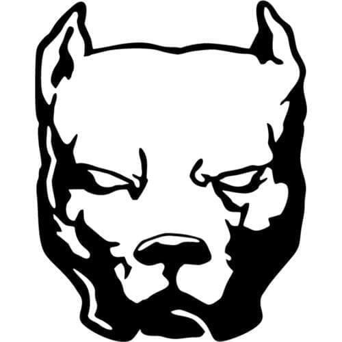 CS-231# pitbull funny car sticker and decal silver/black vinyl auto car stickers