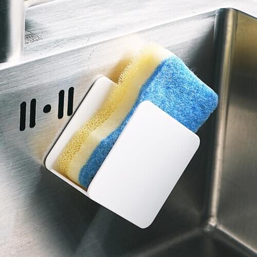 Sink Drainer Dry Storage Rack Kitchen Bathroom Sponge Soap Dish Holder Organizer