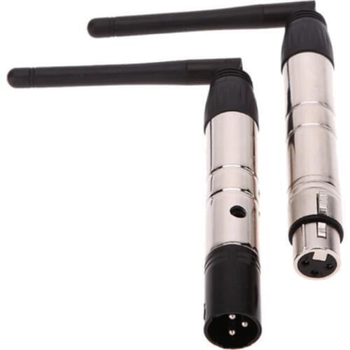 DMX Wireless System DFI DMX Transmitter Signal Receiver 2.4G for LED Stage Par Light 500m Control XLR-3 Stage DMX Accessory