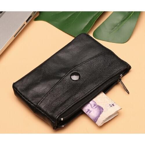 Genuine Leather Coin Purse Japanese Fashion Key Case Cross-Border Bus Wallet Sheepskin Wallet Mixed Batch
