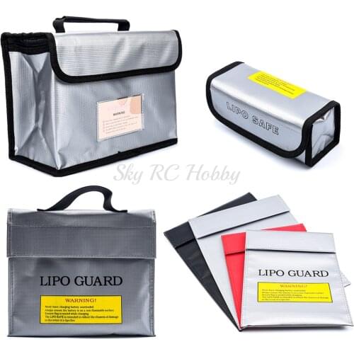NEW Lipo Battery Safe Bag Fireproof Explosionproof Bag RC Lipo Battery Guard Safe Portable Storage Battery Safety Bag