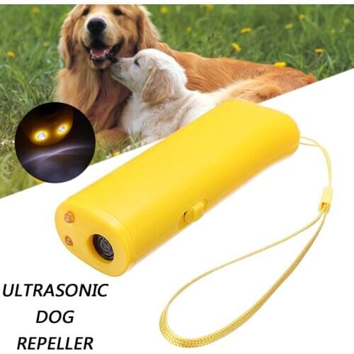 Pet Dog Train Repeller LED Anti Barking Stop Bark Training Device Ultrasonic Puppy Train Repeller Control without Battery