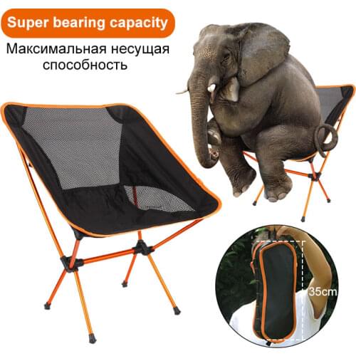 Travel Ultralight Folding Chair Weight Heavy Duty Foldable Beach Portable Beach Hiking Picnic Seat Fishing Tools Chair Seat