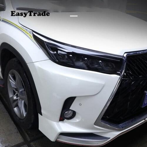 For Toyota RAV4 2020 2019 xa50 TPU Transparent Black Film Car Headlight Protective Film Anti-scratch Sticker Car Styling 2 Pcs