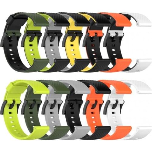 24mm Silicone Rubber Watch Strap For Suunto 9 / Baro Watch Band Suunto 7 Watchband Spartan Watch Band HR Bracelet D5 Watch