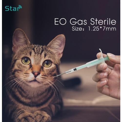 40pcs) ISO11784/5 FDX-B 1.25*7mm 134.2khz Rfid Animal pig Pet Microchip Syringe Plastic Injector with EM4305 chip rfid syringe