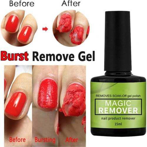 15ml Nail Remover Gel Easy to Use Tip Cleaning Synthetic Fingernail Magic Polish Glue for Women
