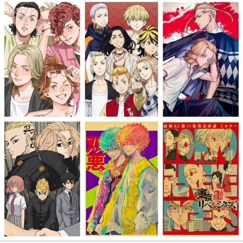Tokyo Avengers Poster Retro Poster Anime Posters Wall Poster Canvas Painting Room Decor Wall Decor Wall Art Picture Home Decor