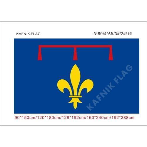 KAFNIK,60*90cm/90*150cm/128*192cm/192*288cm (2*3ft/3*5ft) France Region Provence Flag for home Decorative Flags
