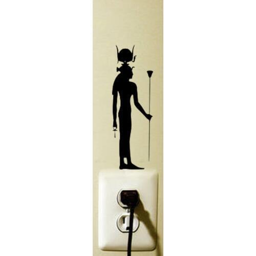 Mysterious Egyptian God Bedroom Vinyl Wall Decal Home Decor Switch Sticker 6SS0173