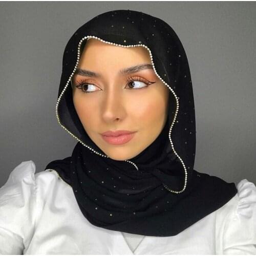 Crystal chiffon hijab women plain bubble chiffon scarf hijab wrap printe solid color shawls headband muslim hijabs scarves