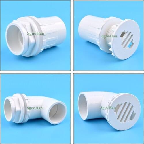 1PC ID 20~50mm PVC Pipe Aquarium Fish Tank Drainage Connectors Overflow Thread Home DIY Irrigation Water Tank Supply Tube Joint