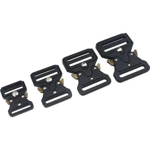 1pcs Durable Metal Black Belt Buckle Quick Side Release Clasp for Bag Luggage Outdoor Backpack Strap Belt Webbing Lether Craft