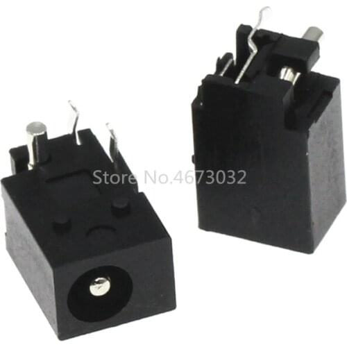 10Pcs DC-023 4.0mm x 1.7mm Black DC Power Jack Socket Connector DC023 4.0*1.7mm 4.0x1.7 1.7mm needle DC Female Jack