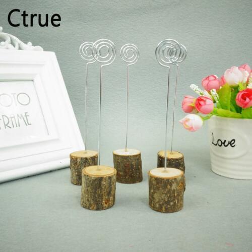 10PCS Archaize Branch Wedding Wooden Place Card Holder with card Vintage Table Number Stands Wedding Decoration