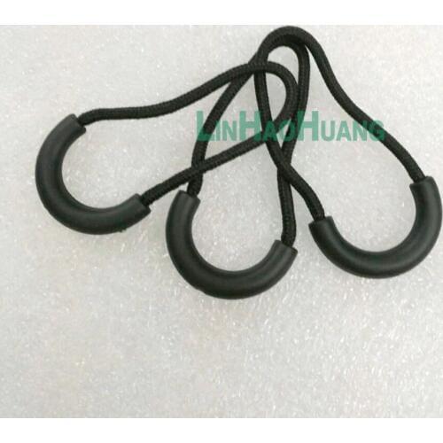 100pcs/lot slip-resistant black zipper puller grey plastic puller for apparel luggage bag sportwear free shipping 2015110202