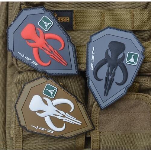 3D PVC Badge Bounty Hunter Badges For Clothing Backpack Caps Fabric Armband Stickers Military Tactical Patch Patches Badges
