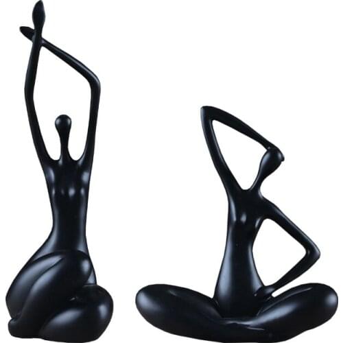 Abstract Nude Woman Sculpture Resin Nude Woman Nude Woman Figurine Yoga Character Statue Crafts Home Decor Accessories