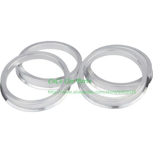 Free Shipping 4pcs/set Hub Centric Rings 66.1mm - 57.1mm Aluminum Wheels Spigot Rings Centre Rings 66.1-57.1