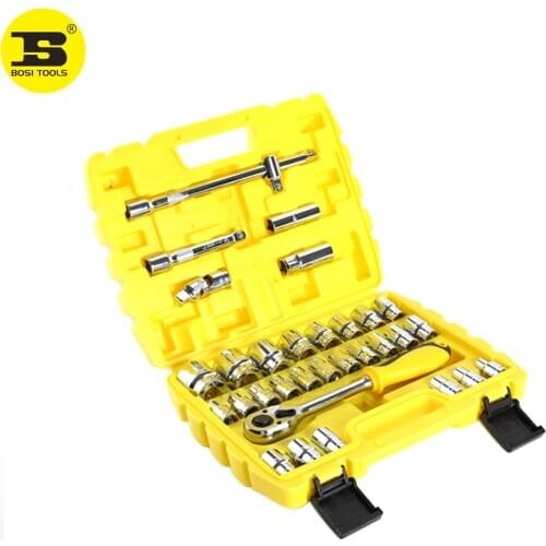 BOSI 32-Piece Set Tool Pneumatic Sleeve Wrench Kit Vehicle Maintenance Tool
