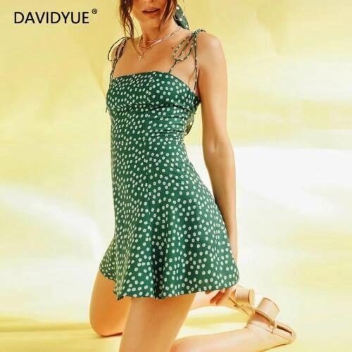 Davidyue Red Summer Dresses