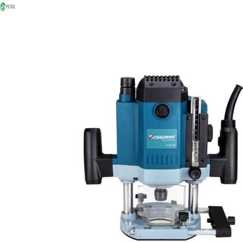 Electric wood milling woodworking engraving machine slotting flip board multi-function power tool gong machine hole trimming