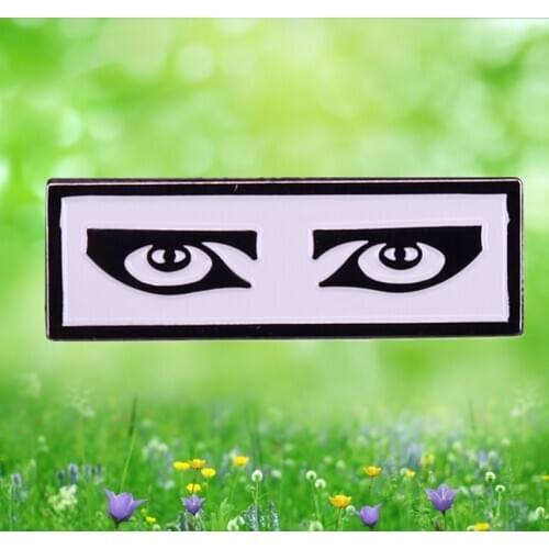 Siouxsie Sioux Eyes gothic rock enamel pin Peek-a-Boo Kiss Them for Me Hong Kong Garden Happy House punk goth badge brooch