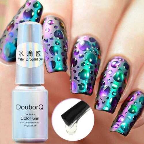 7ML Water Droplets Gel Nail Polish Gel Gem Clear Gel Nail Polish Glue Phototherapy Glue Glass Water Drop Glue