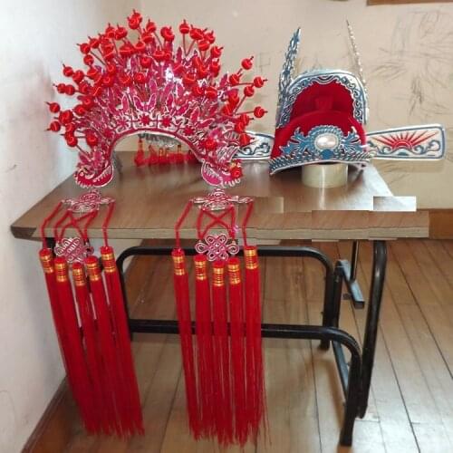 Chinese Ming Dynasty Empress Hair Tiaras Opear Tiaras Wedding Bride and Groom Hair Set Phoneix Tiaras and Top One Scholar Hat