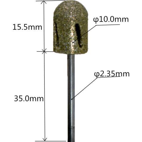 MAOHANG New 10*15mm traditional polishing cap used for the treatment of calluses diamond nail drill bit 3/32"
