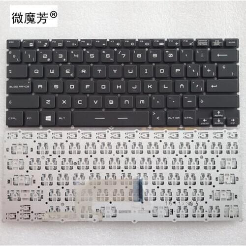 NEW Spanish SP Laptop Keyboard For for MSI Steelseries GS43 GS40 GS40-6QE81FD GS43VR